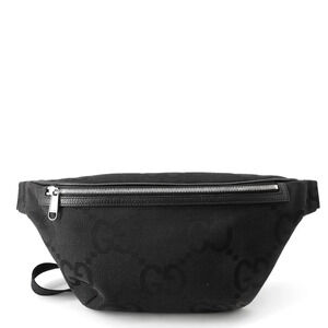 GUCCI Black Canvas Fanny Pack
